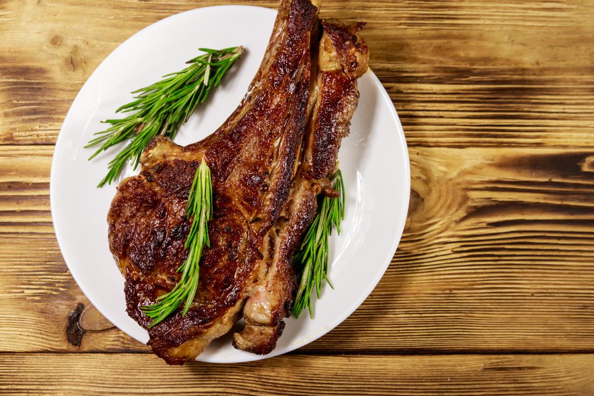 Bone On Rib Eye Steak Brite Creek Farm